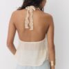 Halter-Oberteil mit Spitzenbesatz Halter-Oberteil mit Spitzenbesatz