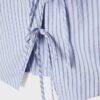 Halterneck-Oberteil im Qipao-Stil mit halbgeknittertem Knoten