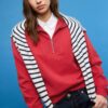 Hochgeschlossenes Sweatshirt mit Reißverschluss