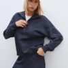 Hochgeschlossenes Sweatshirt mit Reißverschluss