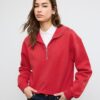 Hochgeschlossenes Sweatshirt mit Reißverschluss
