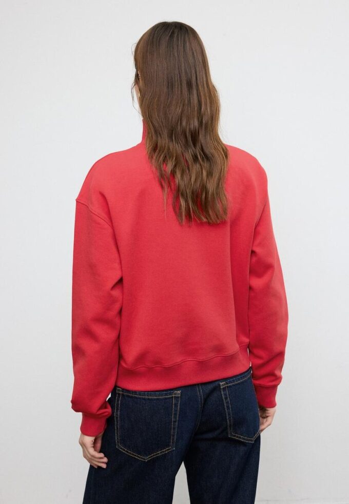 Hochgeschlossenes Sweatshirt mit Reißverschluss