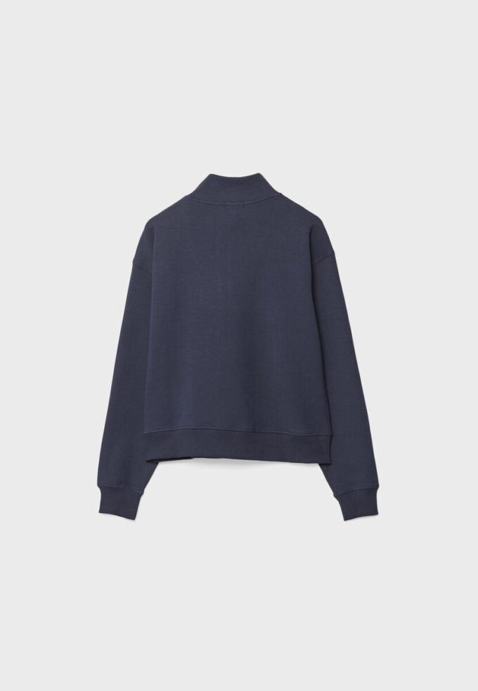 Hochgeschlossenes Sweatshirt mit Reißverschluss