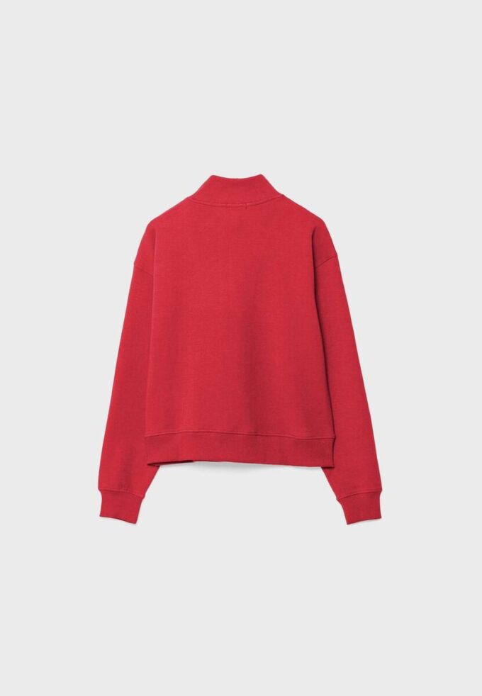 Hochgeschlossenes Sweatshirt mit Reißverschluss