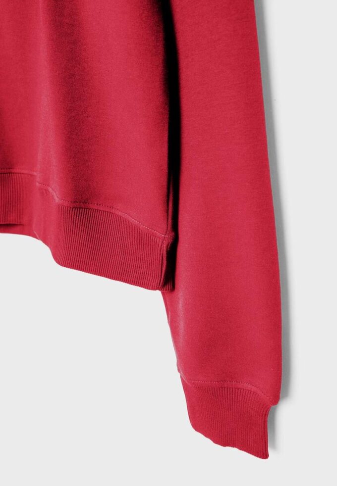 Hochgeschlossenes Sweatshirt mit Reißverschluss
