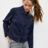 Jacke aus Kunstwildleder mit Taschen Jacke aus Kunstwildleder mit Taschen