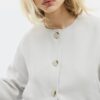 Jacke mit Puffärmeln und Rundhalsausschnitt Jacke mit Puffärmeln und Rundhalsausschnitt
