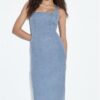 Jeans-Midi-Kleid