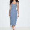 Jeans-Midi-Kleid
