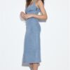 Jeans-Midi-Kleid