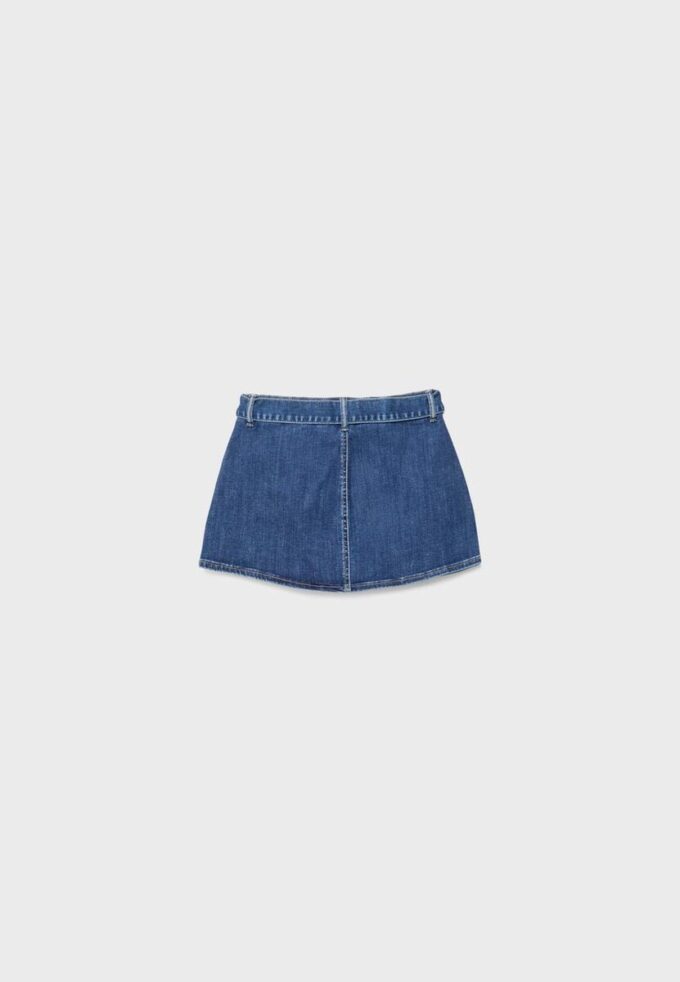 Jeans-Skort mit Gürtel Jeans-Skort mit Gürtel