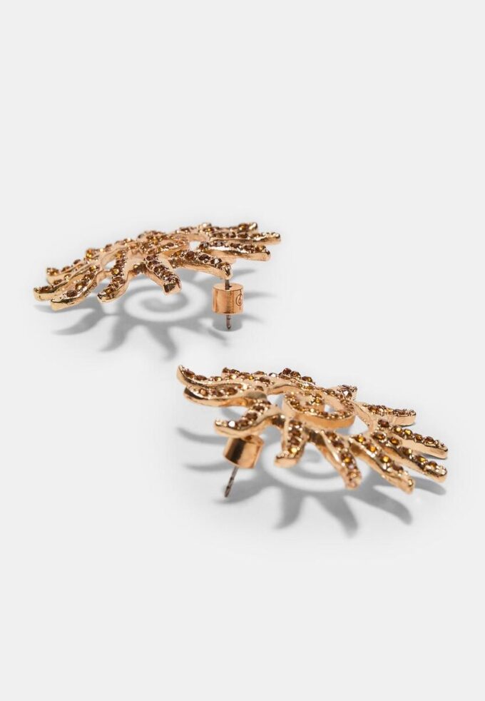 Kleine Sonnen-Strass-Ohrringe Kleine Sonnen-Strass-Ohrringe