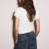 Kurzarm-T-Shirt mit seitlichen Raffungen