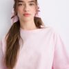 Kurzarm-T-Shirt mit Spitzenbesatz Kurzarm-T-Shirt mit Spitzenbesatz