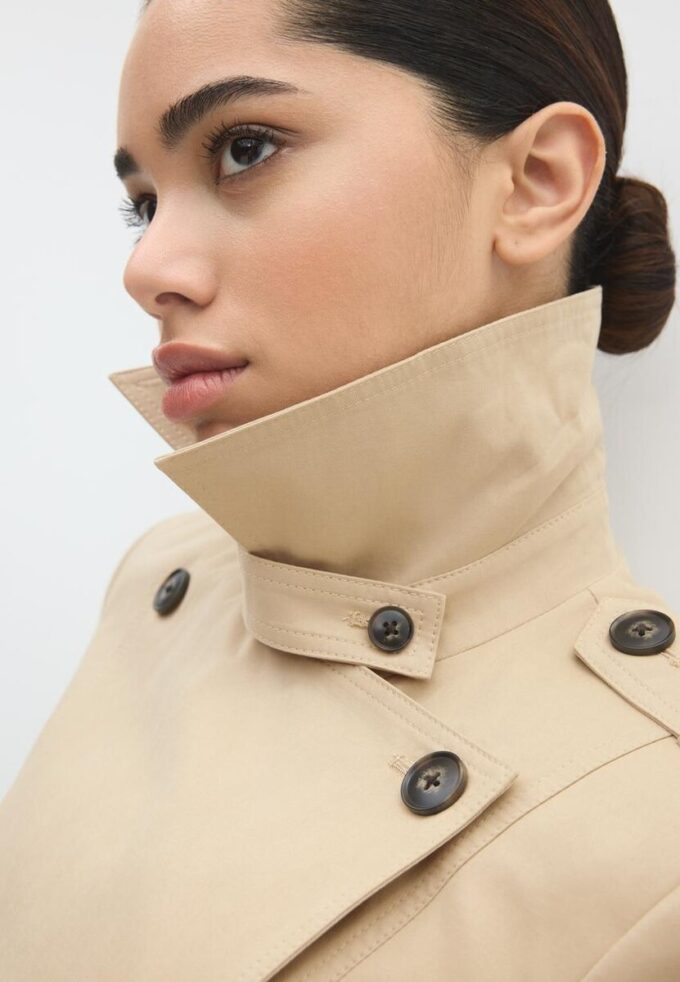 Kurzer Basic-Trenchcoat Kurzer Basic-Trenchcoat