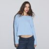 Kurzer Pullover mit U-Boot-Ausschnitt