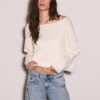 Kurzer Pullover mit U-Boot-Ausschnitt