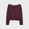 Kurzer Pullover mit U-Boot-Ausschnitt