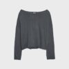Kurzer Pullover mit U-Boot-Ausschnitt