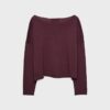 Kurzer Pullover mit U-Boot-Ausschnitt
