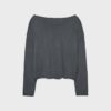 Kurzer Pullover mit U-Boot-Ausschnitt