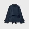Kurzes, fließendes Trenchcoat mit Gürtel Kurzes, fließendes Trenchcoat mit Gürtel