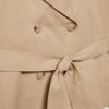 Kurzes, fließendes Trenchcoat mit Gürtel