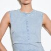 Kurzes Jeanskleid mit Strass Kurzes Jeanskleid mit Strass