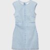 Kurzes Jeanskleid mit Strass Kurzes Jeanskleid mit Strass