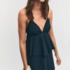 Kurzes Rüschen-Trägerkleid