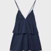 Kurzes Rüschen-Trägerkleid