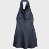 Kurzes Satin-Kleid mit Neckholder