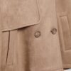 Kurzes Trenchcoat aus Kunstwildleder