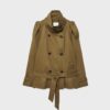 Kurzes Trenchcoat mit hohem Kragen