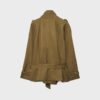 Kurzes Trenchcoat mit hohem Kragen