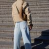 Kurzes Zweireihiger Trenchcoat