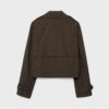 Kurzes Zweireihiger Trenchcoat