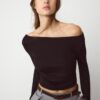 Langarm-T-Shirt mit Raffung Langarm-T-Shirt mit Raffung