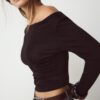 Langarm-T-Shirt mit Raffung Langarm-T-Shirt mit Raffung