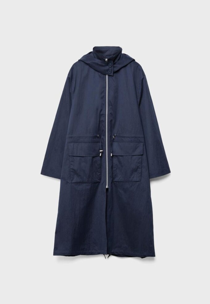 Langer, fließender Parka Langer, fließender Parka