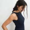 Langer, ärmelloser, gerader Jumpsuit Langer, ärmelloser, gerader Jumpsuit