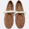Leder-Sneaker mit Schleife