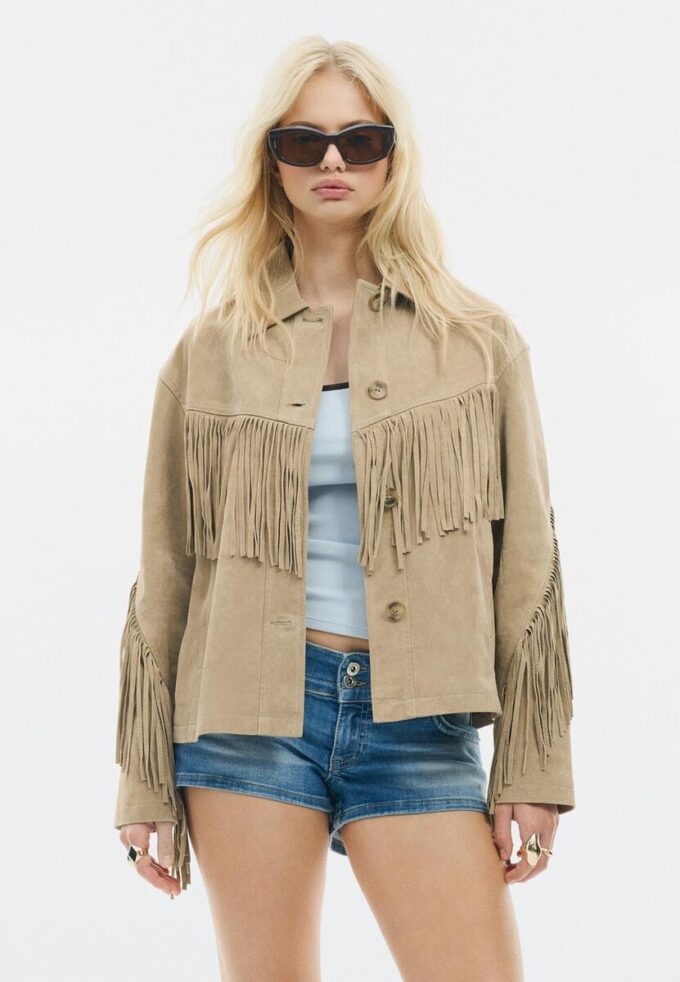 Lederjacke mit Fransen Lederjacke mit Fransen