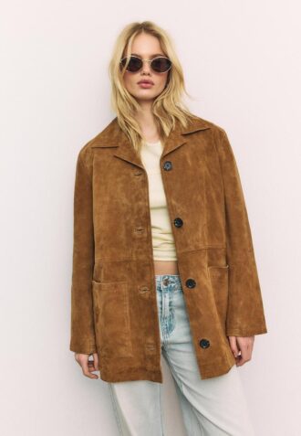 Lederjacke mit Taschen