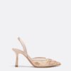 Mesh-Absatzschuhe mit Strass Mesh-Absatzschuhe mit Strass