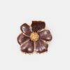 Metallic-Blumen-Haarspange