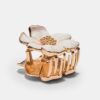 Metallic-Blumen-Haarspange