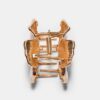 Metallic-Blumen-Haarspange