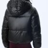 Metallic-Daunenjacke mit Kapuze Metallic-Daunenjacke mit Kapuze