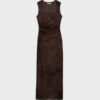 Midi-Kleid aus Tüll mit quadratischem Ausschnitt Midi-Kleid aus Tüll mit quadratischem Ausschnitt